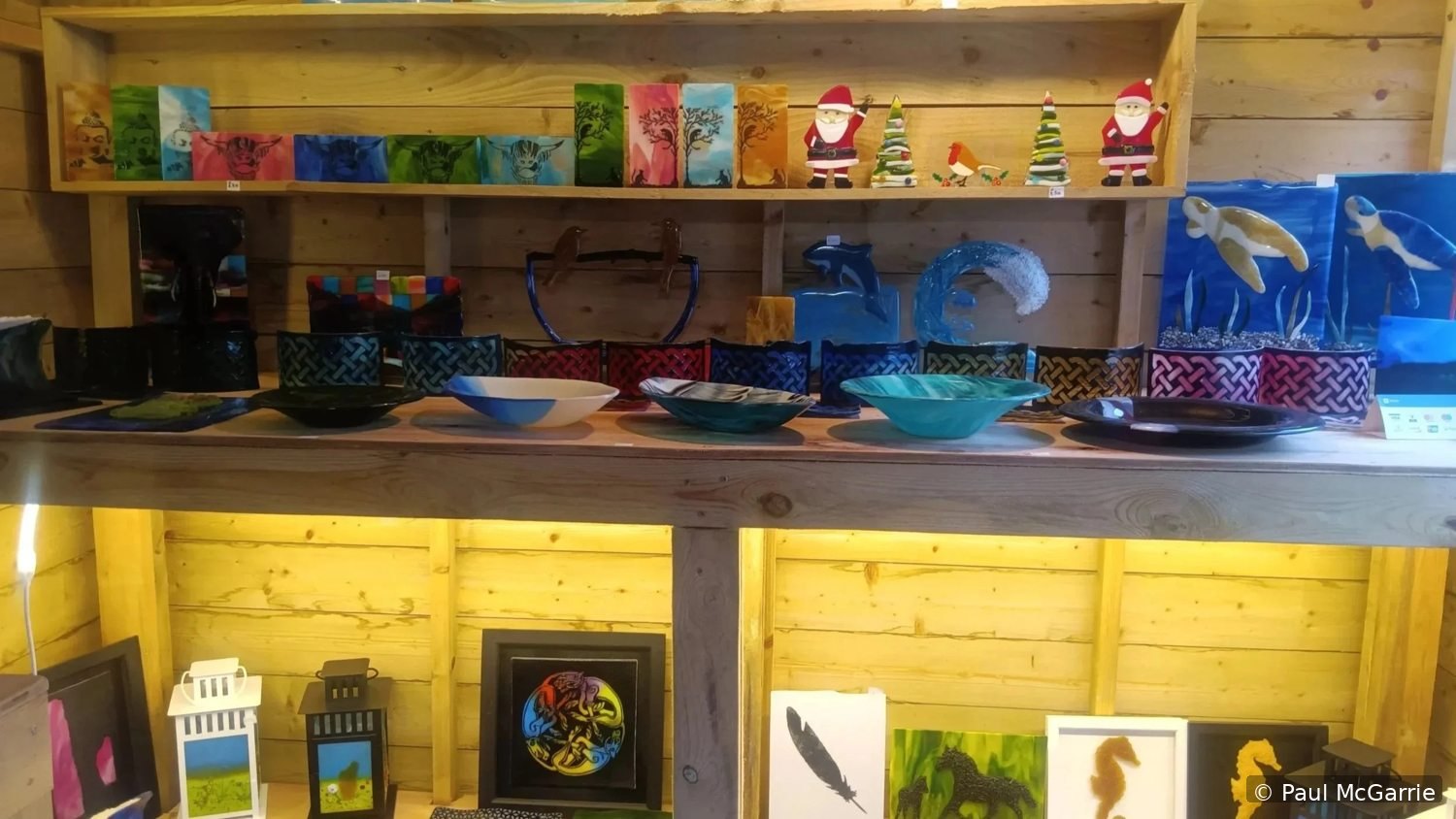 Inside the artist’s workshop on Arran